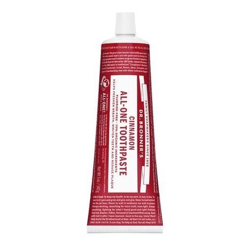 ドクターブロナー オールインワン 歯磨き粉 【シナモン】ココナツオイル配合【140g】Dr. Bronner s Toothpaste Cinnamon