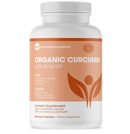 I[KjbN NN~ ubNybp[ BCM-95iz^j1000mg 60JvZ@Pure Micronutrients Organic Turmeric Curcumin with Black Pepper & BCM-95