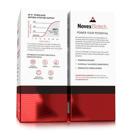 HGH ブースティング サプリメント 120カプセル Novex Biotech GF-9 – HGH Boosting...