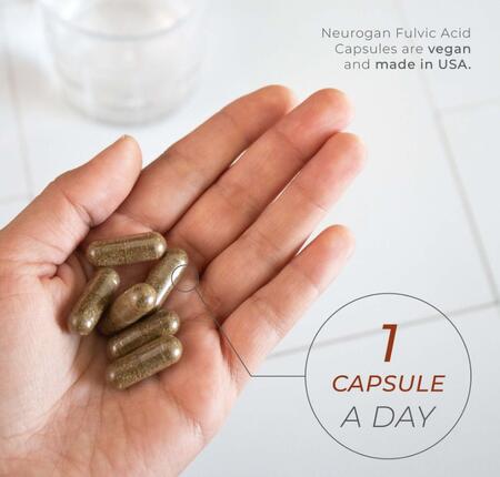 Neurogan フルボ酸 サプリ【60カプセル】1カプセルあたり500mg　Fulvic Acid Capsu...