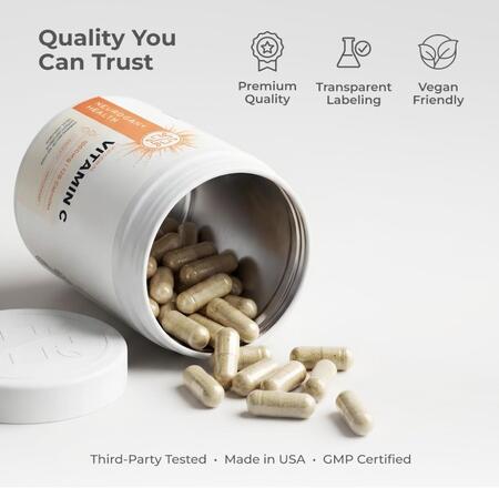 リポソーム ビタミンC 1000mg 【120カプセル 】 Neurogan 第三者機関による検査済...
