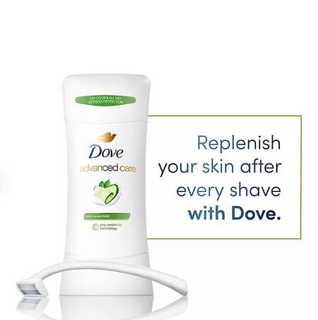 4本セット Dove ダヴ アドバンス キューカンバー デオドラント スティック 74g　72...