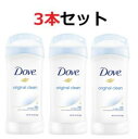 ダヴ 【オリジナル クリーン X 3本】 デオドラント スティック 74g　白くならないタイプ　Dove Deodorant Original Clean その1