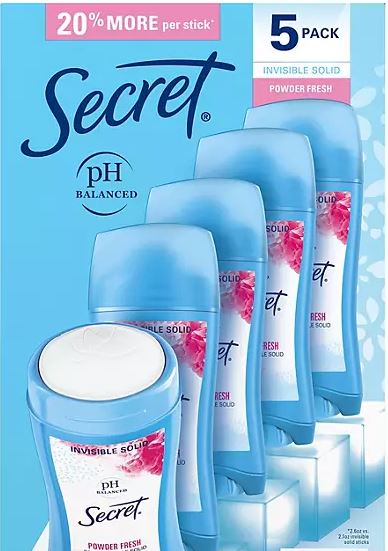 シークレット インビジブルソリッド デオドラント白くならないタイプ　SECRET Powder Fresh