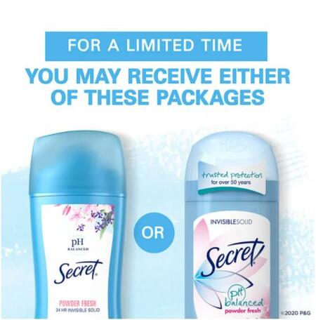 Lauretteのシークレット 【パウダーフレッシュ X 3本】インビジブルソリッド デオドラント 73g　白くならないタイプ　SECRET Powder Fresh｜アングル2