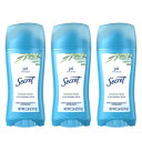 シークレット 【シャワーフレッシュ X 3本】インビジブルソリッド デオドラント 73g 白くならないタイプ SECRET Shower Fresh