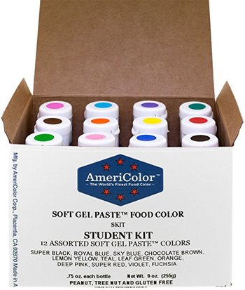 アメリカラー 12色セット　Studentカラー＃1【21g】Americolor Soft Gel Paste Student Color Kit 12 pc.