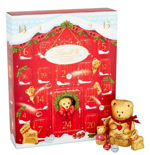 Lindt リンツ アドベントカレンダー 250g テディベア クリスマス チョコレート Bear Advent Calendar