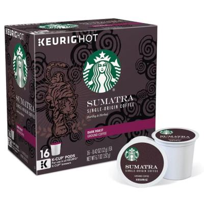 スターバックス　スマトラ48個（16×3箱）　ダークロースト キューリグ kカップ K-CUP　Starbucks Sumatra