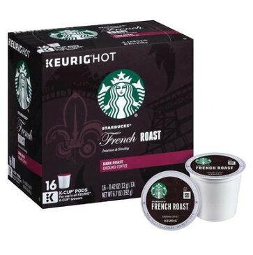 スターバックス　フレンチロースト128個（16×8箱）　ダークロースト キューリグ kカップ K-CUP　Starbucks French Roast