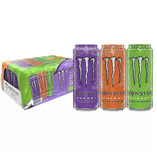 X^[ TCYEoCIbgEp_CX oGeB[pbN (473ml ~12{) [VK[ Monster Energy Ultra Variety Pack, Sunrise, Violet, Paradise