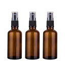 3本セット【1oz】30ml 遮光瓶 アンバー (スプレー)ボトル ガラスボトル ミニじょうご付き(Vivaplex)(4)