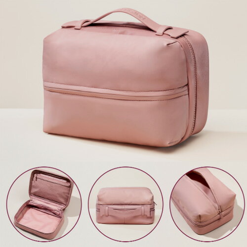 Rare Beauty レアビューティー コスメポーチ Find Comfort Puffy Toiletry Bag モーブ くすみピンクのサムネイル