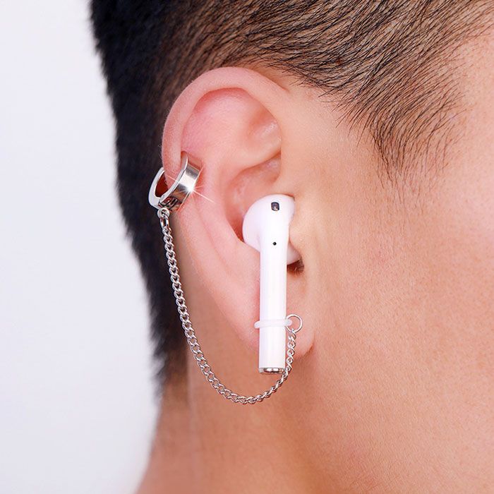 Airpods チェーン アクセサリ 2個セット イヤホン紛失防止 エアポッド イヤリング ワイヤレス 送料無料