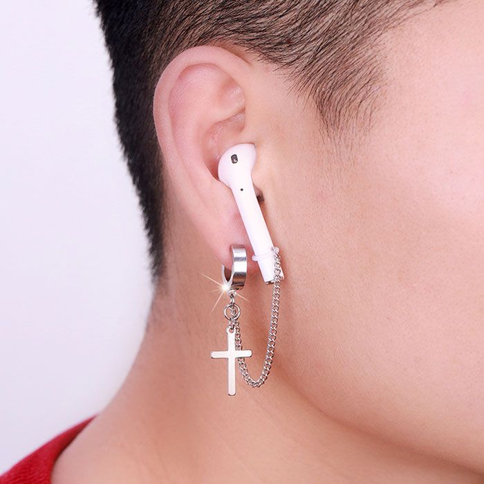 Airpods チェーン アクセサリ 2個セット イヤホン紛失防止 エアポッド イヤリング ワイヤレス 送料無料
