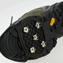 靴カバー スパイク アイゼングリップ アイススノーシューズ 滑り止め 滑り止め ブラック 送料無料