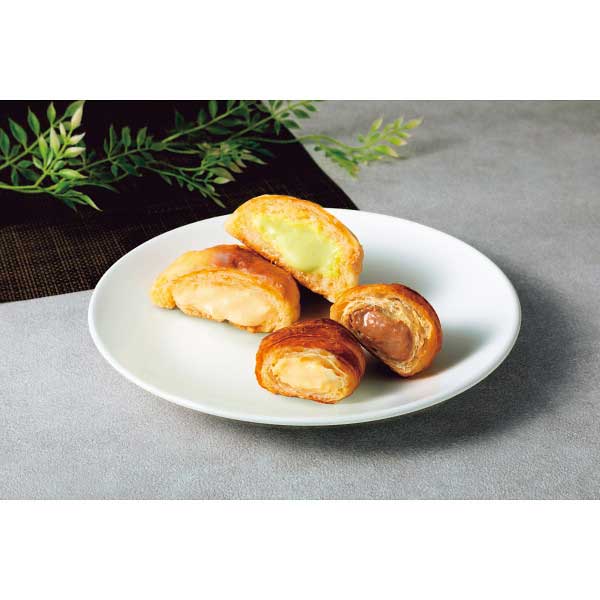 【2025 お歳暮】 八天堂 ミニくりーむクロワッサン・くりーむメロンパン12個詰合せ