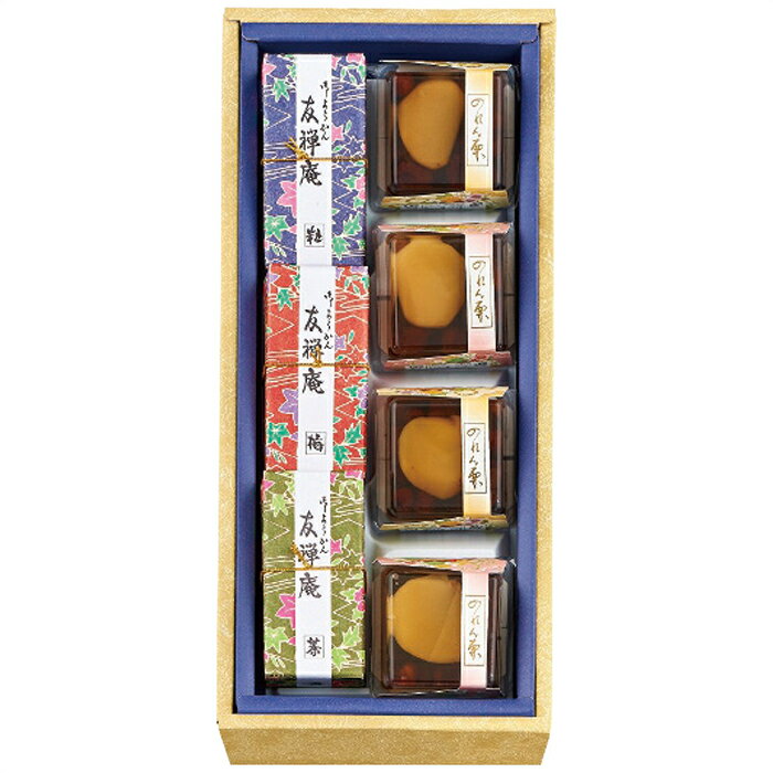 Japanese, Chinese Sweets - 【 厳選 ギフト 全国送料無料 】 河内駿河屋 花利休 和菓子詰合せ FR-10 デザイン 友禅柄 可愛 羊羹
