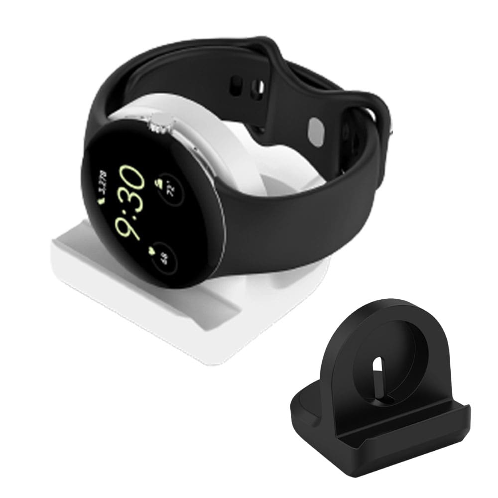 Google Pixel watch ピクセルウォッチ スマートウォッチ 充電 スタンド ブラック ホワイト グーグル ケーブル シリコン 充電台 コンパクト シンプル デスク 整理 便利 グッズ 送料無料