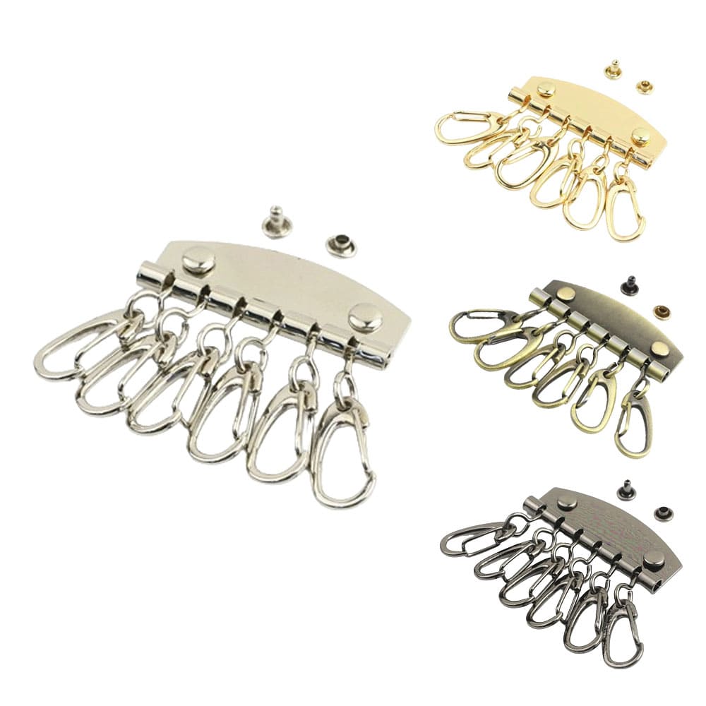 【BLACK FRIDAY P5倍】 キーケース 金具 パーツ 6連 アクセサリー レザークラフト diy ハンドメイド 材料 おしゃれ 送料無料