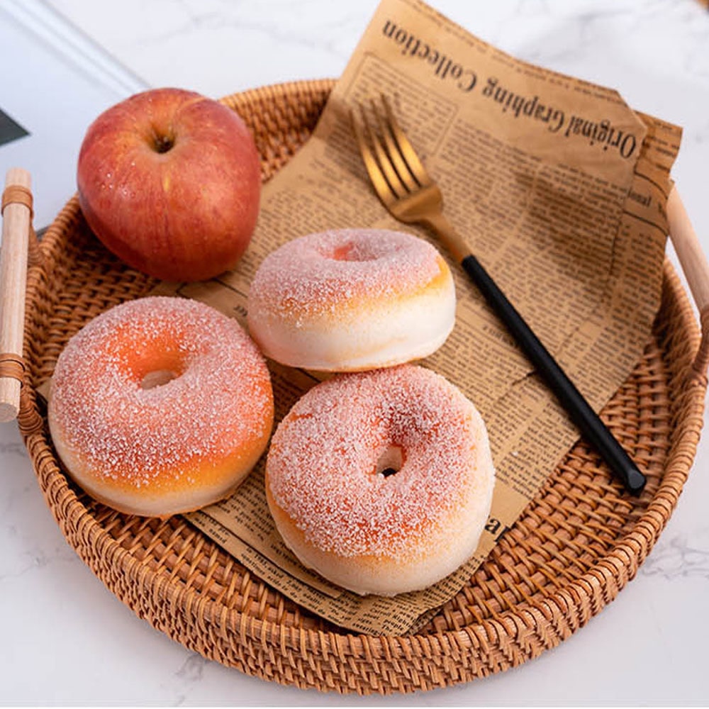 ラタントレイ 24cm トレー 丸 おうちカフェ おしゃれ 韓国 北欧 雑貨 インテリア 小物 お盆 木製 送料無料