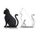 【マラソン ポイント5倍】 車 猫 エンブレム ステッカー カーアクセサリー 車用品 内装 送料無料