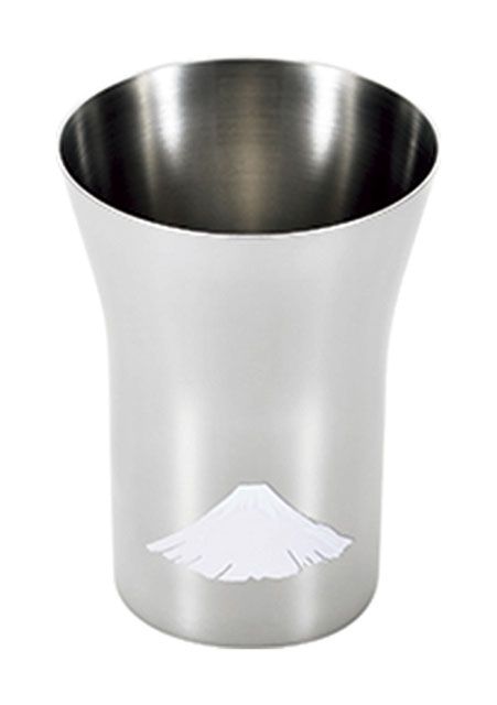 【 お歳暮 送料無料 冬ギフト 】 ステンレス タンブラー 300ml 感温 赤 富士 燕熟の技 よこやま 日本製 300ml 感温 EJK-301