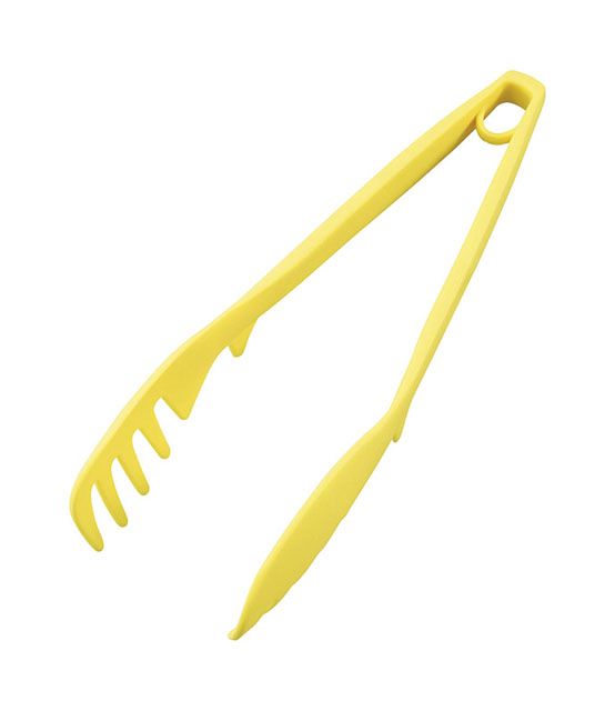 【 お歳暮 送料無料 冬ギフト 】 HOME chef (ホームシェフ) 麺 トング しなる すくえる つかめる 万能 キッチングッズ 下茹で パスタ イエロー