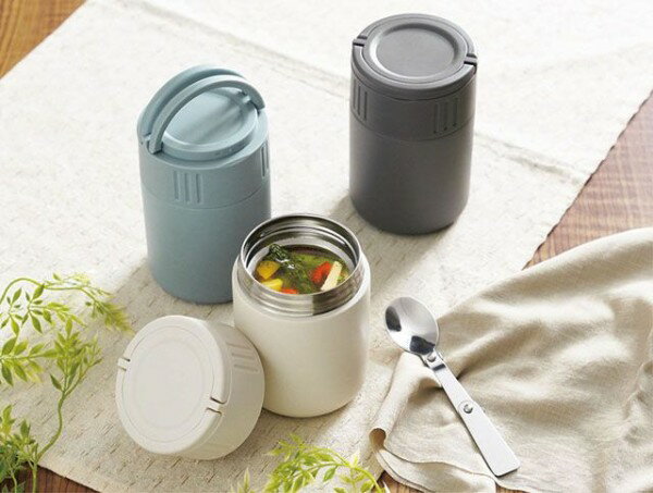 【 厳選 ギフト 送料無料 】 スープジャー 350ml 持ち手付き 保温 保冷 お手入れ 簡単 口当たり やさし..