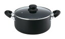 【 人気 お中元 送料無料 】 両手鍋 24cm IH くっつきにくい 焦げ付きにくい 両手なべ 万能鍋 グリル鍋 揚げ物 煮込み おしゃれ 調理器具 取っ手 なべ 新生活 キッチン用品 離乳食 調理器具 GMB-06 Marblack -マーブラック- IH対応 マーブル深型両手鍋 24cm