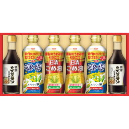 【最新 母の日ギフト 送料無料】 日清 バラエティオイル＆丸大豆しょうゆギフト ヘルシー こめ油 こだわり 調味料 しょうゆ ヘルシーオイル ギフトセット 毎日 食事 習慣 食卓 健康 内祝い ギフト 出産 結婚 快気 プレゼント お気軽 友達 同僚 親戚 上司 お供え 日持ち