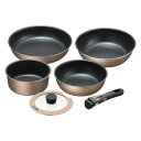 【 厳選 ギフト 送料無料 】 和平フレイズ 取っ手が取れる 鍋・フライパン フライパン 26cm & 炒め鍋 21cm & ディープパン 24cm & 鍋 18cm & 蓋 18cm ブラナーノII MB-0441 IH対応着脱ハンドル鍋4点セット