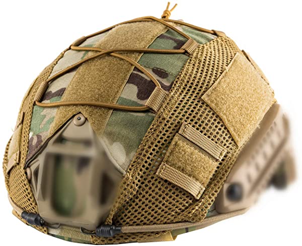 ヘルメットカバー MC ヘルメット保護用 Fast PJ タイプに ヘッドウェア サバゲー マルチカム迷彩 For Ballistic FAST Helmet in ...