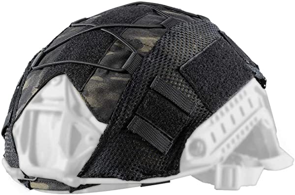 ヘルメットカバー MC ヘルメット保護用 Fast PJ タイプに ヘッドウェア サバゲー マルチカム迷彩 For Ballistic FAST Helmet in ...