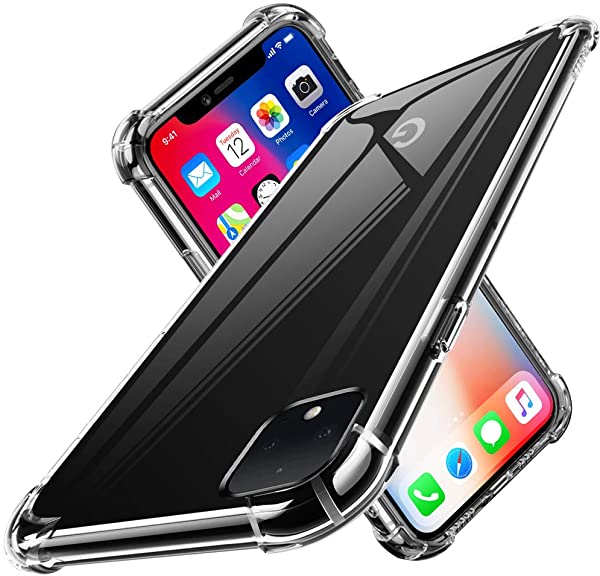 Pixel 4 ケース クリアTPU 薄型 透明 耐衝撃 アウトドア キャンプ 野外 シリコン 滑り止め 指紋防止 カメラ保護 Qi充電対応 黄変...