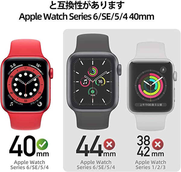 Apple Watch 6 SE 5 4 ケース 保護フィルム アップルウォッチ6 カバー 全面保護 耐衝撃 PC アクセサリー 対応 (40mm, ローズゴールド) 送料無料