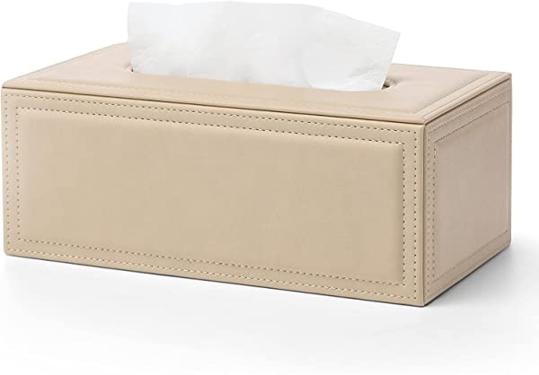 ティッシュケース おしゃれ 高級 PUレザー 車のホームオフィスに適しています 白い