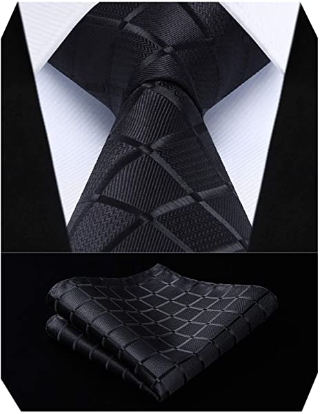 ビジネス ブラック ネクタイ セット メンズ ブランド フォーマル ネクタイ チーフ セット 冠婚葬祭 面接 卒業式 成人式 高級 チェック柄 礼服用 送料無料