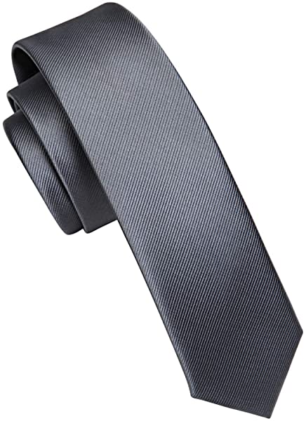 グレー ナロータイ メンズ ネクタイ 無地 細め 結婚式 幅5.5cm シルク 洗える ブランド 送料無料