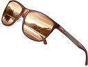 サングラス メンズ 運転用 偏光 サングラス 釣り用 UV400 へんこう さんぐらす ブラウン おしゃれ ウェリントン sunglasses for men AL-MG合金