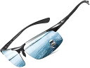サングラス メンズ ビッグ フェイス 偏光 サングラス スポーツ UV400 ブルー 大きな顔に向け 高級炭素繊維素材 超軽量 運転 自転車 釣り ランニング ゴルフ用