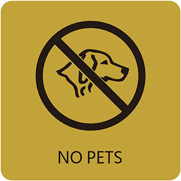 ペット 禁止 犬 猫 ペット同伴禁止 案内板 注意サイン 店舗 ステッカー NO PETS サインプレート 金属 標識 ウォールステッカー 飲食店 防水 英語 送料無料