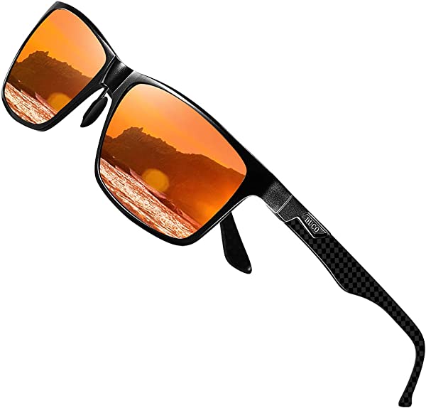 【偏光レンズ採用】 サングラス メンズ 運転用 偏光 サングラス 釣り用 視界 確保 目 保護 へんこう さんぐらす レッド ウェリントン sunglasses for men UVカット おしゃれ