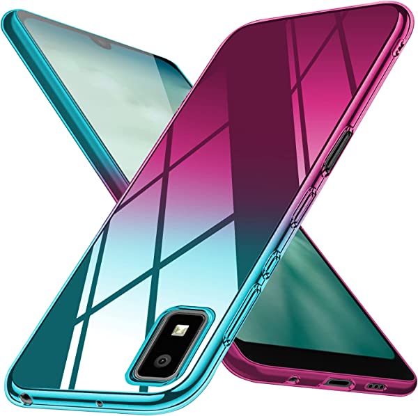 AQUOS wish ケース AQUOS wish2 SH-51C ケース クリア 薄型 TPU SHG06 スマホケース 耐衝撃 グラデーション 指紋防止 ストラップホール..