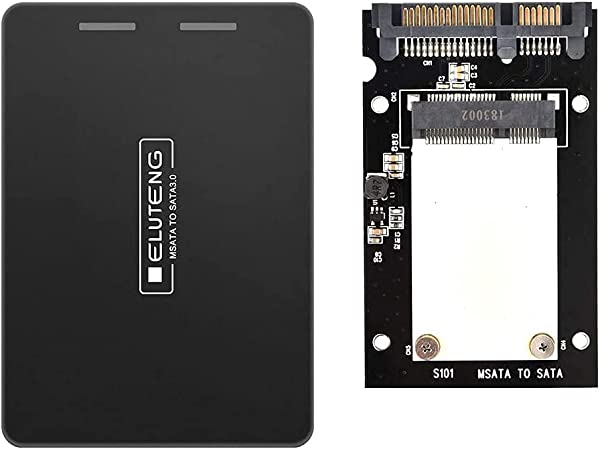 mSATA SSD P[X 2.5 C` M.2 mSATA SSD to SATA 6Gbps A~ M mSATAϊA_v^[ 30x50mm SATA 3.0 OtP[X Win10 8 7 VISTA XP LinuxȂ mSATA SATA C^tF[X Ή NVME PCI-e mini PCI-eC^tF[XΉs (Bla...