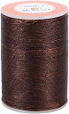 レザークラフト 糸 ロウ引き糸 蝋引き糸 ナチュラルカラー 0.45mm 160m/卷 手縫い DIY 紐 糸 革 レザークラフト(ブラウン) 送料無料
