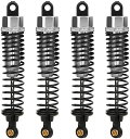 RCショックダンパー 4PCS メタル CNC油圧ショックアブソーバーダンパー HSP 1 10 RCカー 94111 94188 94108 互換性 (シルバー) 送料無料