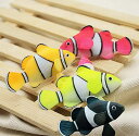 【カラフルなクマノミ 4個セット】 熱帯魚 人工魚 水槽セット 装飾 人工浮遊魚 水槽用飾り アクアリウム 水槽 装飾 水質に無害 シリコン製 発光魚 水槽装飾...