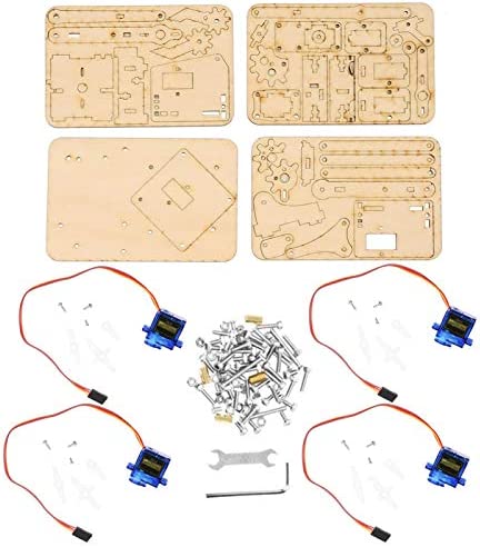 ロボットアームキット ネジ付き DIYロボットアーム 軽量 耐久 取り付け簡単 大学生/中学生/DIY愛好家向けsg90サーボ