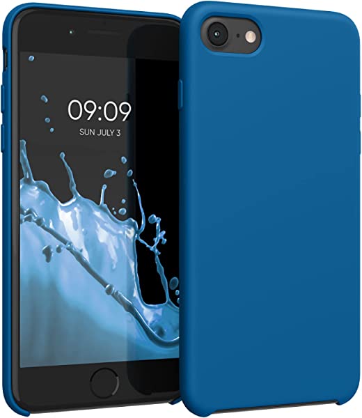 iPhone SE (2022) / SE (2020) / 8 / 7 ケース TPU リキッド シリコン スマホケース カバー 耐衝撃 傷防止 サラサラ Case...(青の砂礁) 送料無料